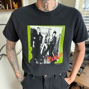 Vintage 2000s The Clash First Album Black Graphic Tee 2003 ~ Size Small